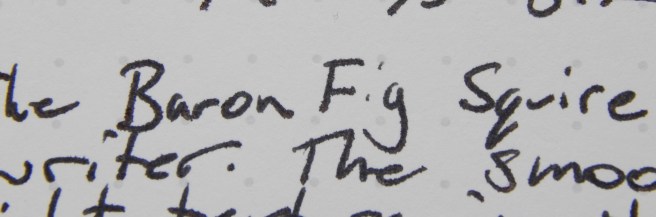 Baron Fig Squire - Writing Sample Closeup