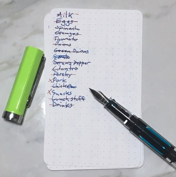 Baron Fig Strategist Note Cards shopping list