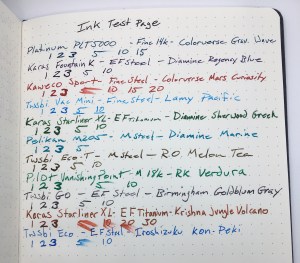 Pad & Quill Ink Test Page