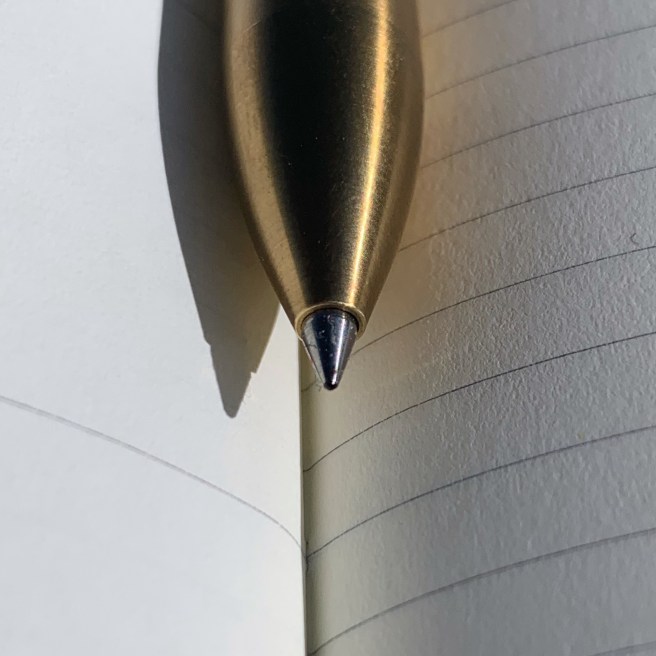 Baron Fig Squire Brass Close Up