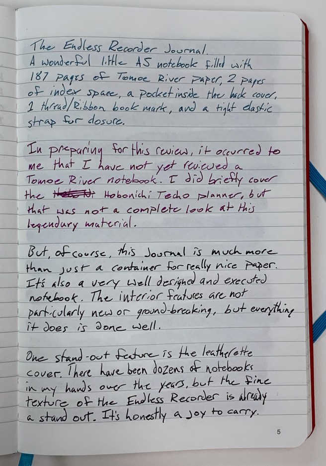 Endless Recorder Notebook Written Review