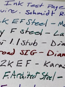 BaronFig Work/Play III Writing close up