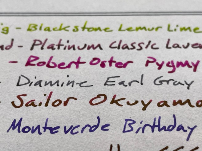 Vintage Writing Paper sample close up