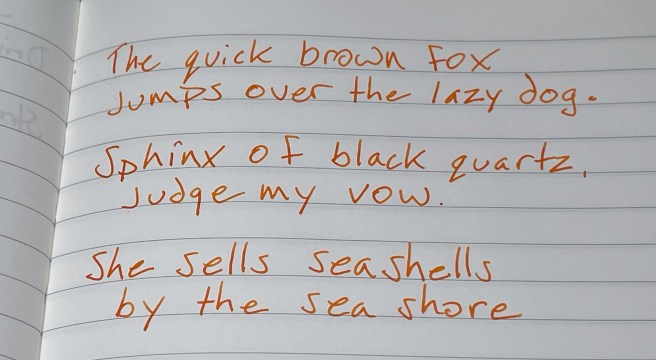 TWSBI Swipe Pangrams