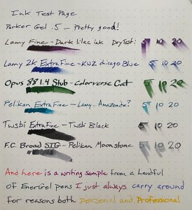 Dingbats* Writing Sample Close Up