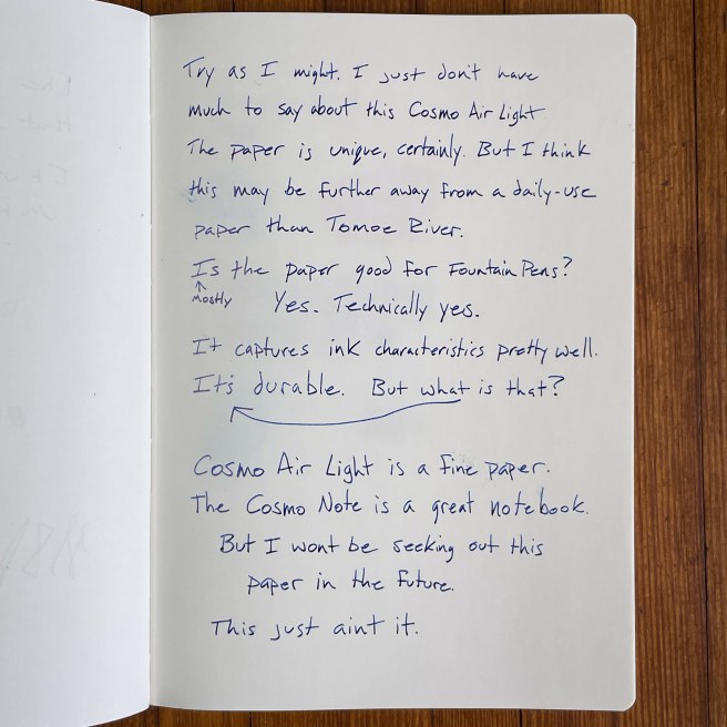 Cosmo Air Light Writing Sample 2