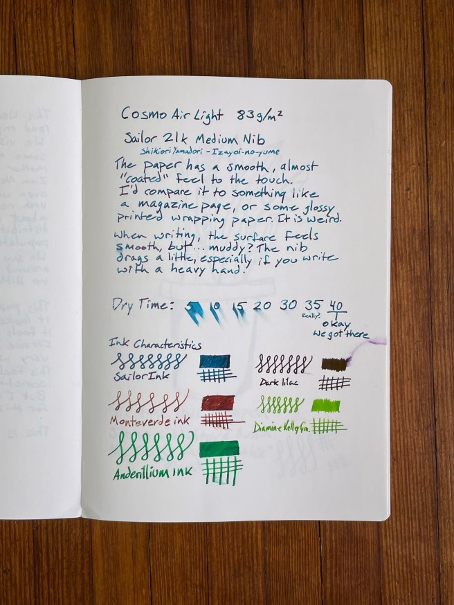 Cosmo Air Light Writing Sample 1