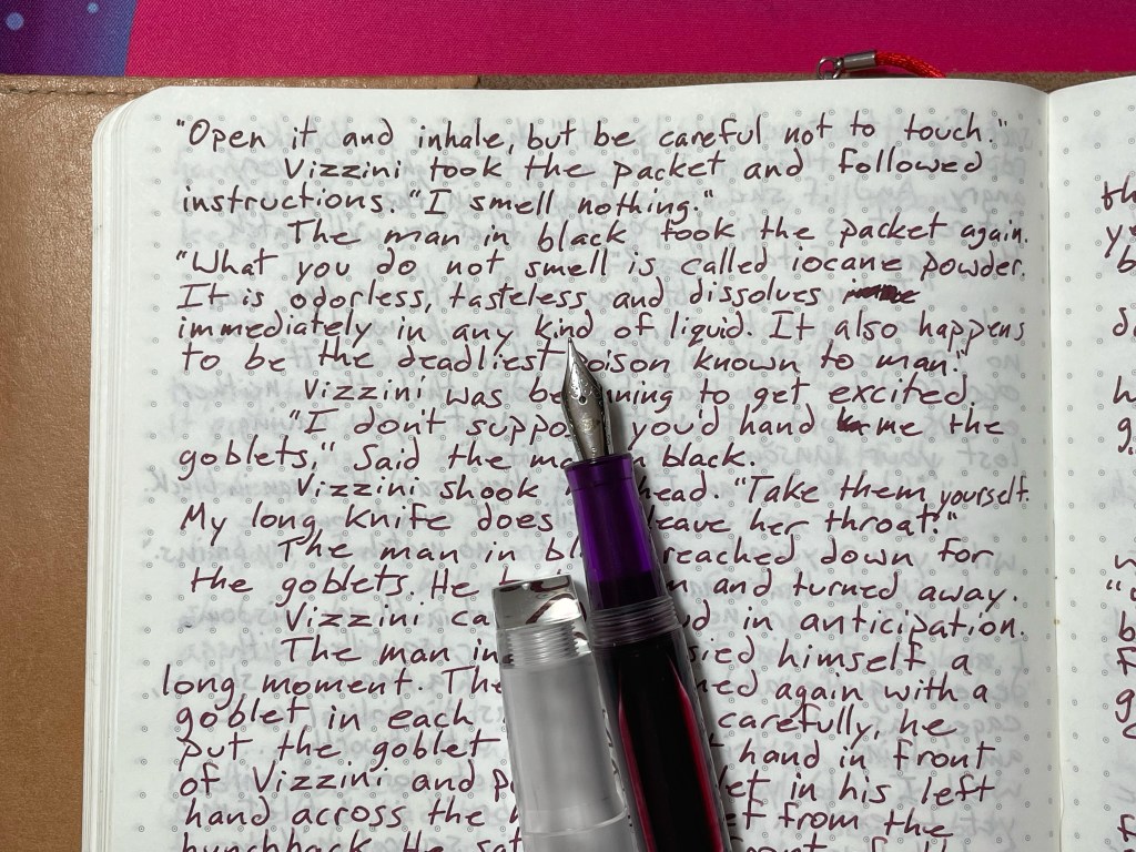 Opus 88 Halo Writing Sample Close Up