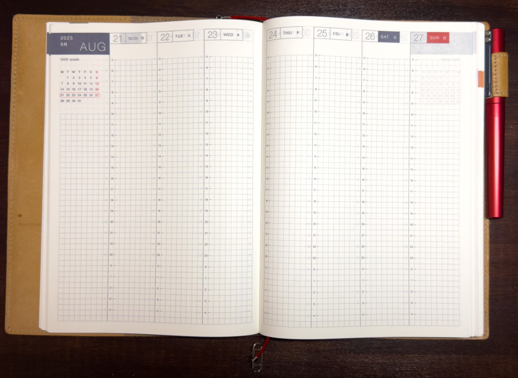 Hobonichi daily scheduler
