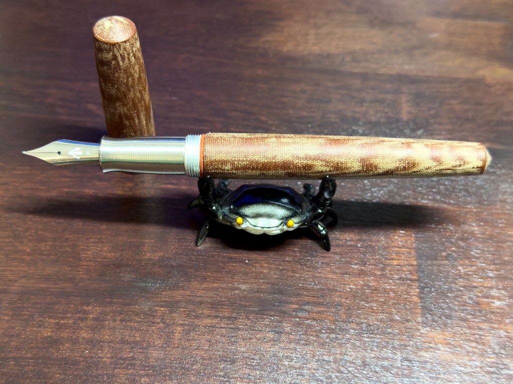 Gravitas Micarta with the cap removed