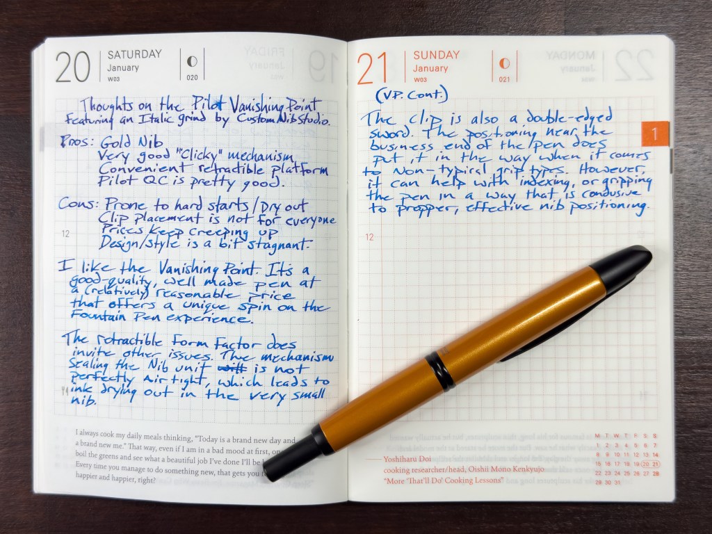 Pilot Vanishing Point Quick Look