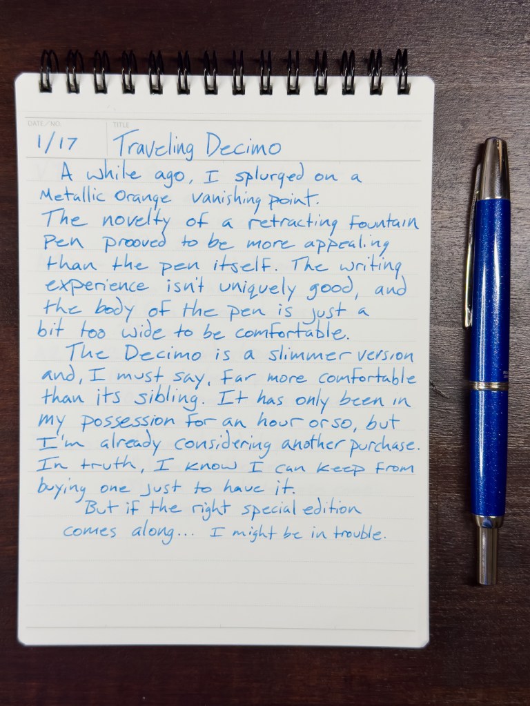 Traveling Decimo Quick Look