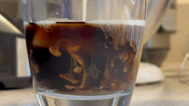 My morning cold brew with oat milk