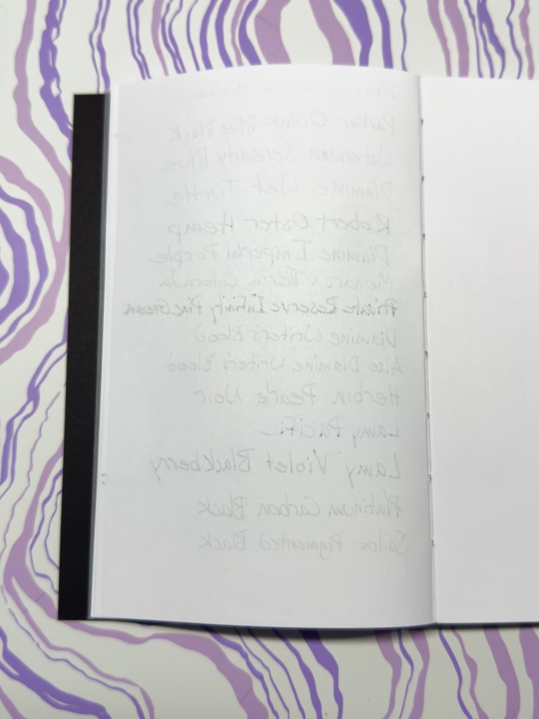 Ajoto Nº2 Pocket Paper Notebook Additional Testing backside