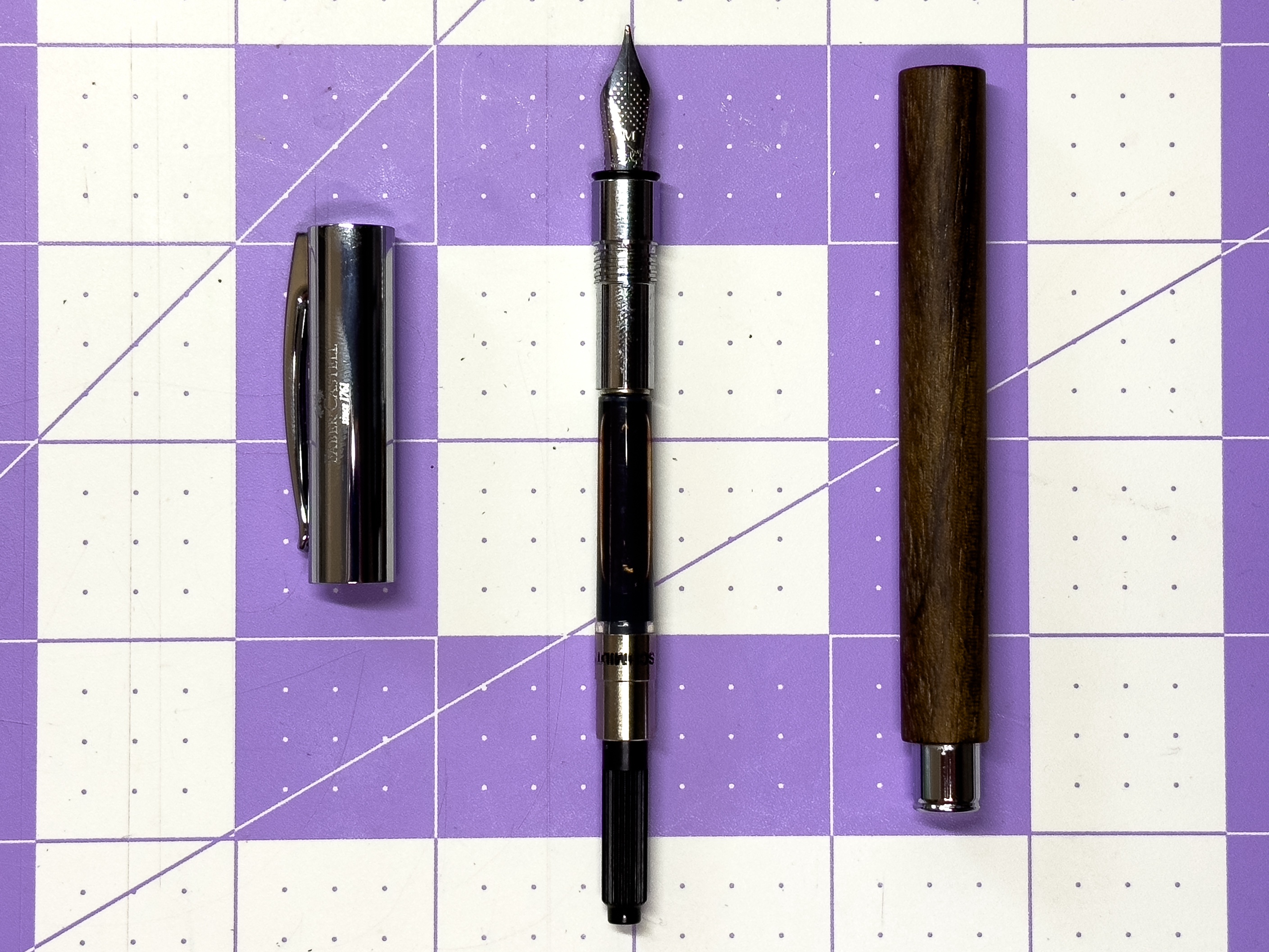 Faber-Castell Ambition walnut wood opened up