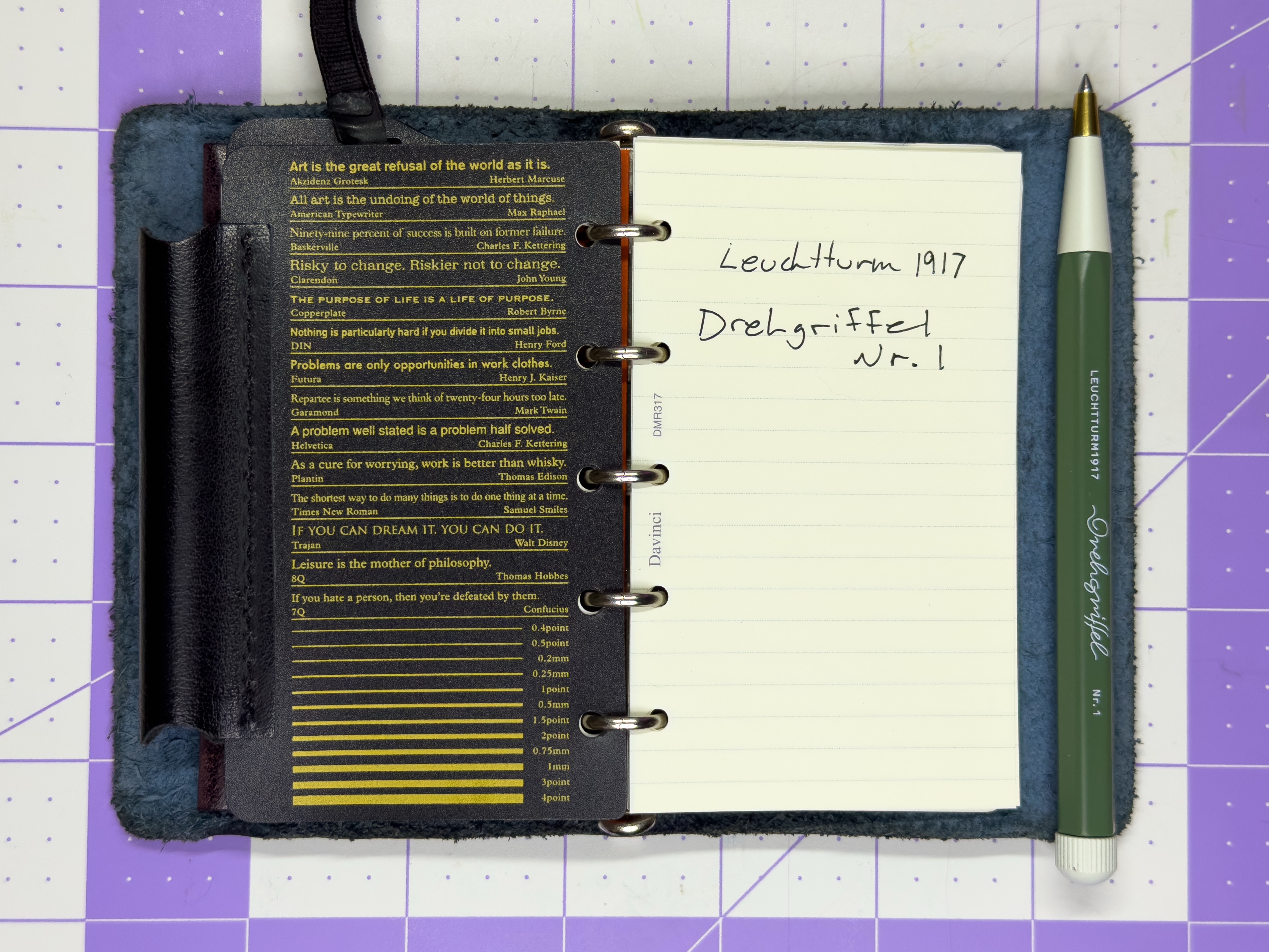 Leuchtturm1917 Drehgriffel Nr. 1 with Plotter Mini5 alt