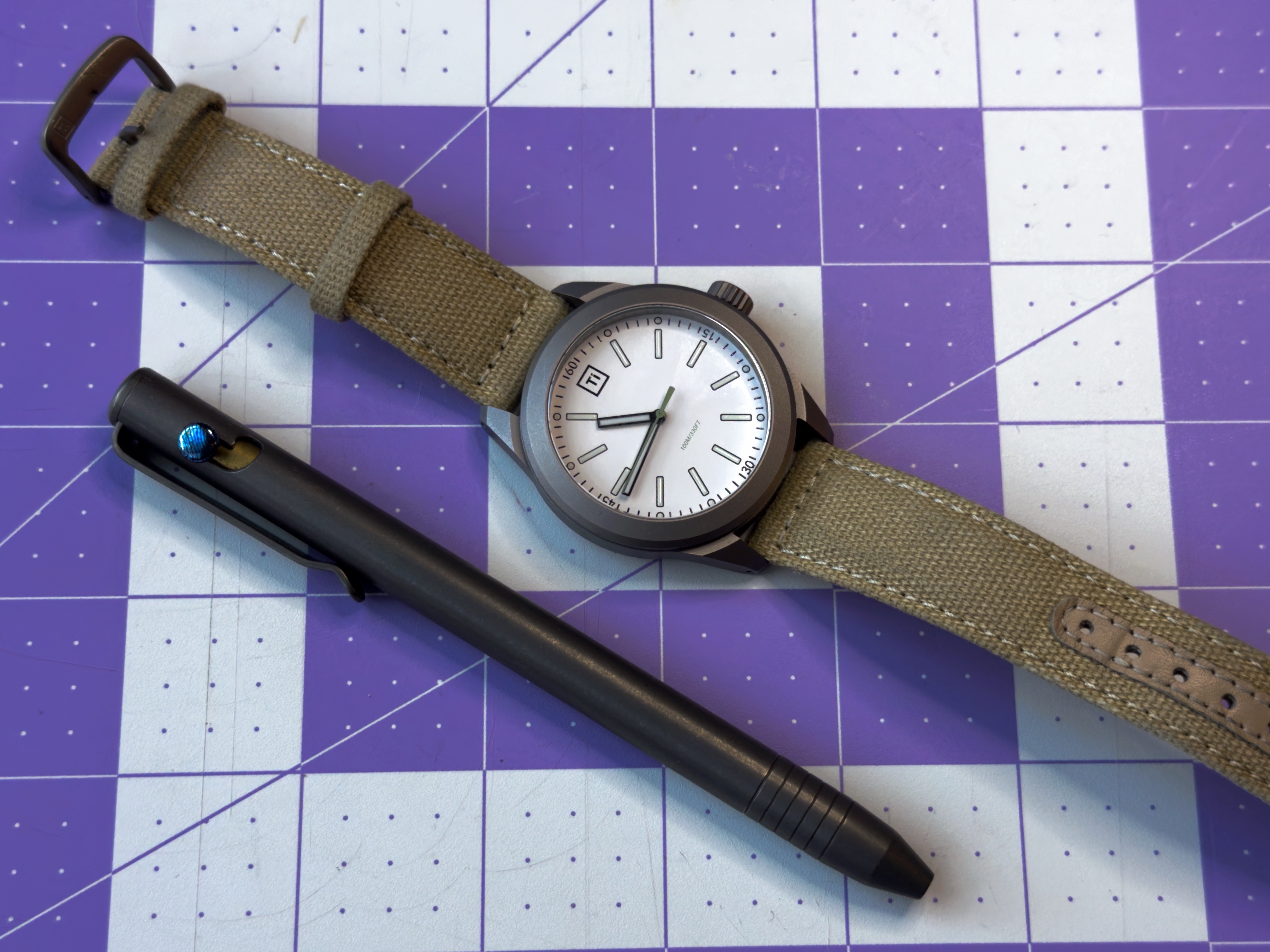 BigIDesign Titanium pen and watch